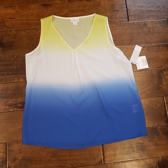 Liz Claiborne Tops - NWT Liz Claiborne Color Block Tank Top PS